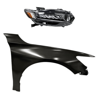 TruParts® - 2-Piece Kit (Passenger Side Headlight, Front Passenger Side Fender) (CAPA Certified)