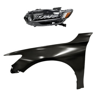 TruParts® - 2-Piece Kit (Driver Side Headlight, Front Driver Side Fender) (CAPA Certified)
