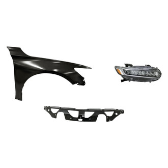 TruParts® - 3-Piece Kit (Passenger Side Headlight, Upper Grille, Front Passenger Side Fender) (Standard Line)