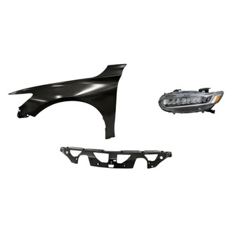 TruParts® - 3-Piece Kit (Driver Side Headlight, Upper Grille, Front Driver Side Fender) (Standard Line)