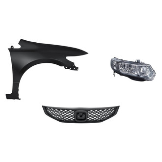 TruParts® - 3-Piece Kit (Passenger Side Headlight, Grille, Front Passenger Side Fender) (Standard Line)