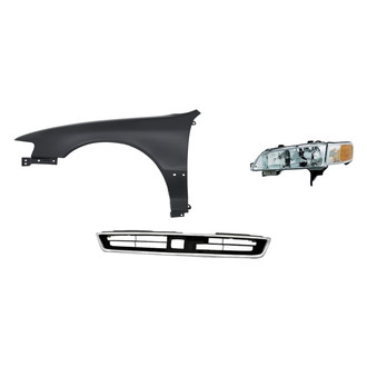 TruParts® - 3-Piece Kit (Driver Side Headlight, Grille, Front Driver Side Fender) (Standard Line)