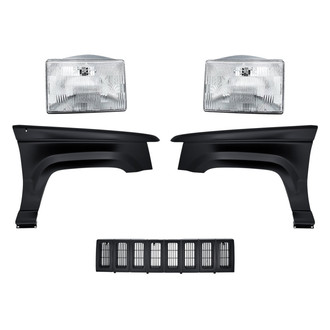 TruParts® - 5-Piece Kit (Driver and Passenger Side Headlights, Grille, Driver and Passenger Side Fenders) (Standard Line)