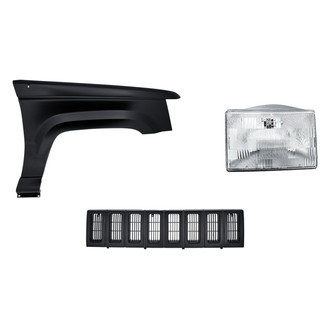 TruParts® - 3-Piece Kit (Passenger Side Headlight, Grille, Front Passenger Side Fender) (Standard Line)