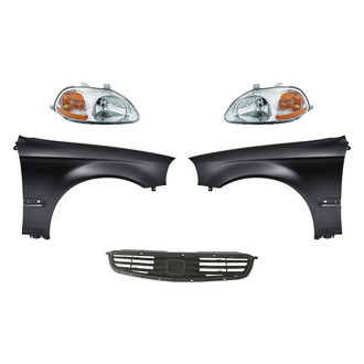 TruParts® - 5-Piece Kit (Driver and Passenger Side Headlights, Grille, Driver and Passenger Side Fenders) (Standard Line)