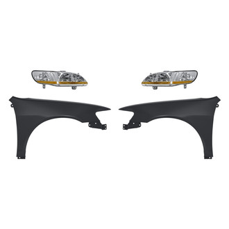TruParts® - 4-Piece Kit (Driver and Passenger Side Headlights, Driver and Passenger Side Fenders) (Standard Line)