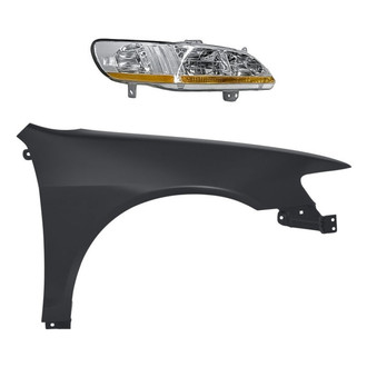 TruParts® - 2-Piece Kit (Passenger Side Headlight, Front Passenger Side Fender) (Standard Line)
