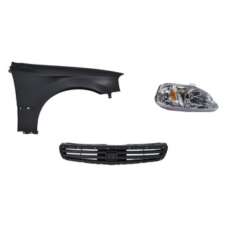 TruParts® - 3-Piece Kit (Passenger Side Headlight, Grille, Front Passenger Side Fender) (Standard Line)