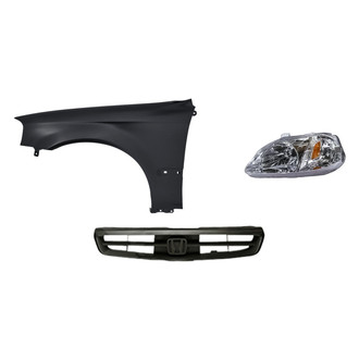 TruParts® - 3-Piece Kit (Driver Side Headlight, Grille, Front Driver Side Fender) (Standard Line)