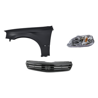 TruParts® - 3-Piece Kit (Driver Side Headlight, Grille, Front Driver Side Fender) (Standard Line)