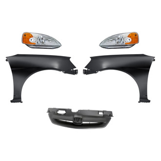 TruParts® - 5-Piece Kit (Driver and Passenger Side Headlights, Grille, Driver and Passenger Side Fenders) (Standard Line)