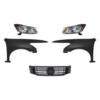 TruParts® - 5-Piece Kit (Driver and Passenger Side Headlights, Grille, Driver and Passenger Side Fenders) (Standard Line)