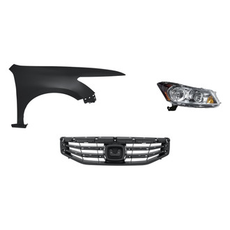 TruParts® - 3-Piece Kit (Passenger Side Headlight, Grille, Front Passenger Side Fender) (Standard Line)