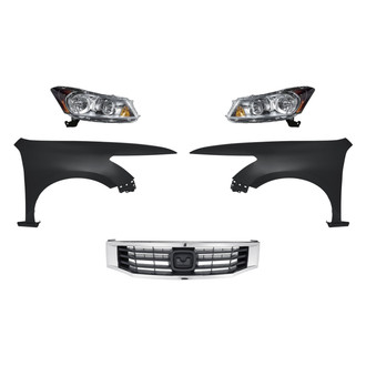 TruParts® - 5-Piece Kit (Driver and Passenger Side Headlights, Grille, Driver and Passenger Side Fenders) (Standard Line)