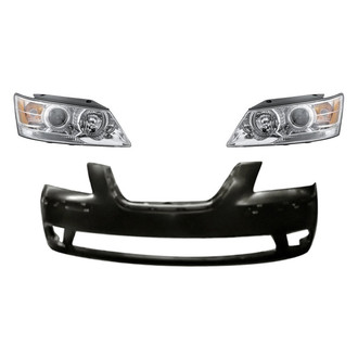 TruParts® - 3-Piece Kit (Driver and Passenger Side Headlights, Front Bumper Cover) (Standard Line)
