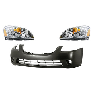 TruParts® - 3-Piece Kit (Driver and Passenger Side Headlights, Front Bumper Cover) (Standard Line)