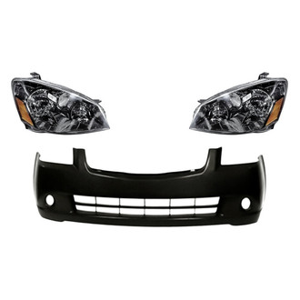 TruParts® - 3-Piece Kit (Driver and Passenger Side Headlights, Front Bumper Cover) (Standard Line)