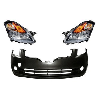 TruParts® - 3-Piece Kit (Driver and Passenger Side Headlights, Front Bumper Cover) (Standard Line)