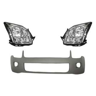 TruParts® - 3-Piece Kit (Driver and Passenger Side Headlights, Front Bumper Cover) (Standard Line)