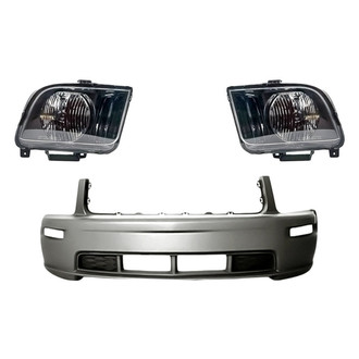TruParts® - 3-Piece Kit (Driver and Passenger Side Headlights, Front Bumper Cover) (Standard Line)