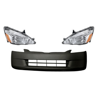 TruParts® - 3-Piece Kit (Driver and Passenger Side Headlights, Front Bumper Cover) (CAPA Certified)