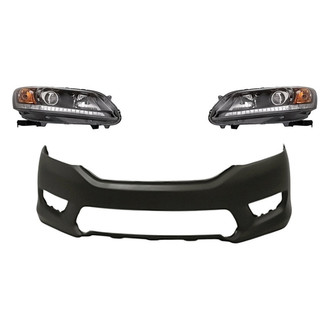 TruParts® - 3-Piece Kit (Driver and Passenger Side Headlights, Front Bumper Cover) (CAPA Certified)