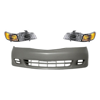 TruParts® - 3-Piece Kit (Driver and Passenger Side Headlights, Front Bumper Cover) (Standard Line)