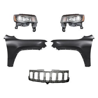 TruParts® - 5-Piece Kit (Driver and Passenger Side Headlights, Grille Reinforcement, Driver and Passenger Side Fenders) (Standard Line)