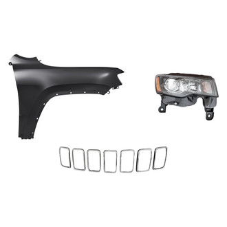 TruParts® - 3-Piece Kit (Passenger Side Headlight, Grille Molding, Front Passenger Side Fender) (Standard Line)