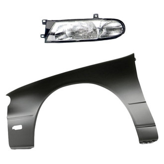 TruParts® - 2-Piece Kit (Driver Side Headlight, Front Driver Side Fender) (Standard Line)