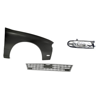 TruParts® - 3-Piece Kit (Passenger Side Headlight, Grille, Front Passenger Side Fender) (Standard Line)