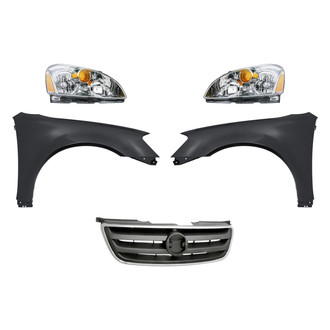TruParts® - 5-Piece Kit (Driver and Passenger Side Headlights, Grille, Driver and Passenger Side Fenders) (Standard Line)