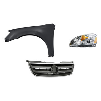 TruParts® - 3-Piece Kit (Driver Side Headlight, Grille, Front Driver Side Fender) (Standard Line)