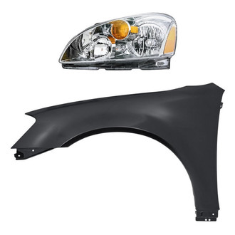 TruParts® - 2-Piece Kit (Driver Side Headlight, Front Driver Side Fender) (Standard Line)