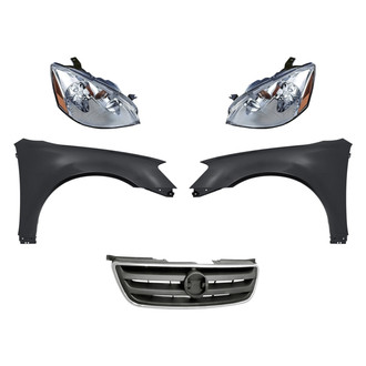 TruParts® - 5-Piece Kit (Driver and Passenger Side Headlights, Grille, Driver and Passenger Side Fenders) (Standard Line)