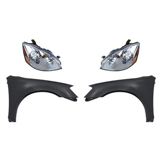 TruParts® - 4-Piece Kit (Driver and Passenger Side Headlights, Driver and Passenger Side Fenders) (Standard Line)