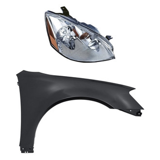 TruParts® - 2-Piece Kit (Passenger Side Headlight, Front Passenger Side Fender) (Standard Line)