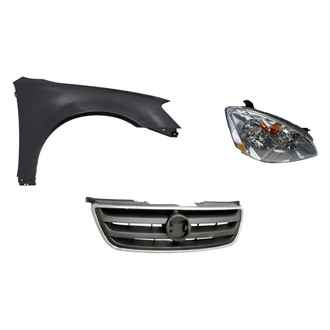 TruParts® - 3-Piece Kit (Passenger Side Headlight, Grille, Front Passenger Side Fender) (Standard Line)