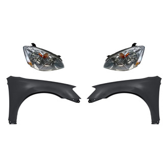 TruParts® - 4-Piece Kit (Driver and Passenger Side Headlights, Driver and Passenger Side Fenders) (Standard Line)