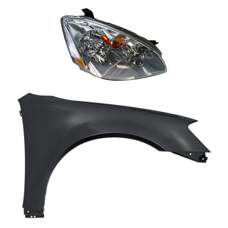 TruParts® - 2-Piece Kit (Passenger Side Headlight, Front Passenger Side Fender) (Standard Line)