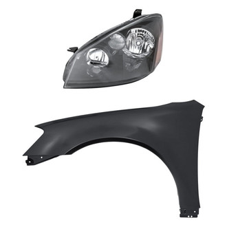TruParts® - 2-Piece Kit (Driver Side Headlight, Front Driver Side Fender) (Standard Line)