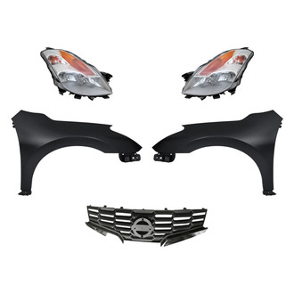 TruParts® - 5-Piece Kit (Driver and Passenger Side Headlights, Grille, Driver and Passenger Side Fenders) (Standard Line)