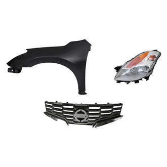 TruParts® - 3-Piece Kit (Driver Side Headlight, Grille, Front Driver Side Fender) (Standard Line)