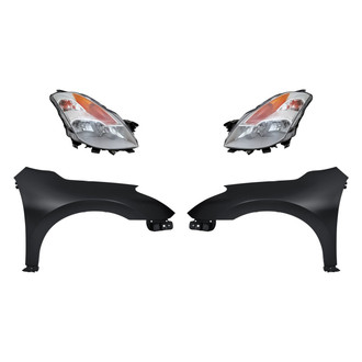 TruParts® - 4-Piece Kit (Driver and Passenger Side Headlights, Driver and Passenger Side Fenders) (Standard Line)