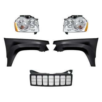 TruParts® - 5-Piece Kit (Driver and Passenger Side Headlights, Grille, Driver and Passenger Side Fenders) (Standard Line)