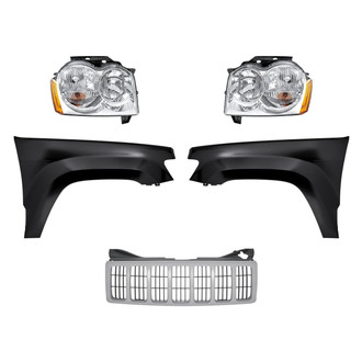 TruParts® - 5-Piece Kit (Driver and Passenger Side Headlights, Grille, Driver and Passenger Side Fenders) (Standard Line)