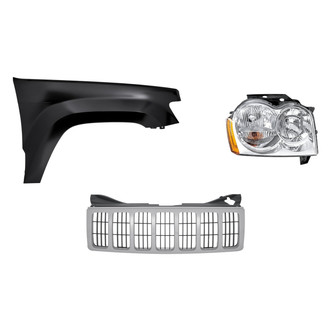TruParts® - 3-Piece Kit (Passenger Side Headlight, Grille, Front Passenger Side Fender) (Standard Line)