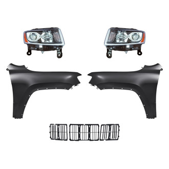 TruParts® - 5-Piece Kit (Driver and Passenger Side Headlights, Grille, Driver and Passenger Side Fenders) (Standard Line)