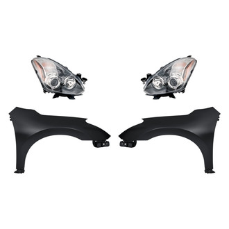 TruParts® - 4-Piece Kit (Driver and Passenger Side Headlights, Driver and Passenger Side Fenders) (Standard Line)