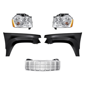 TruParts® - 5-Piece Kit (Driver and Passenger Side Headlights, Grille, Driver and Passenger Side Fenders) (Standard Line)